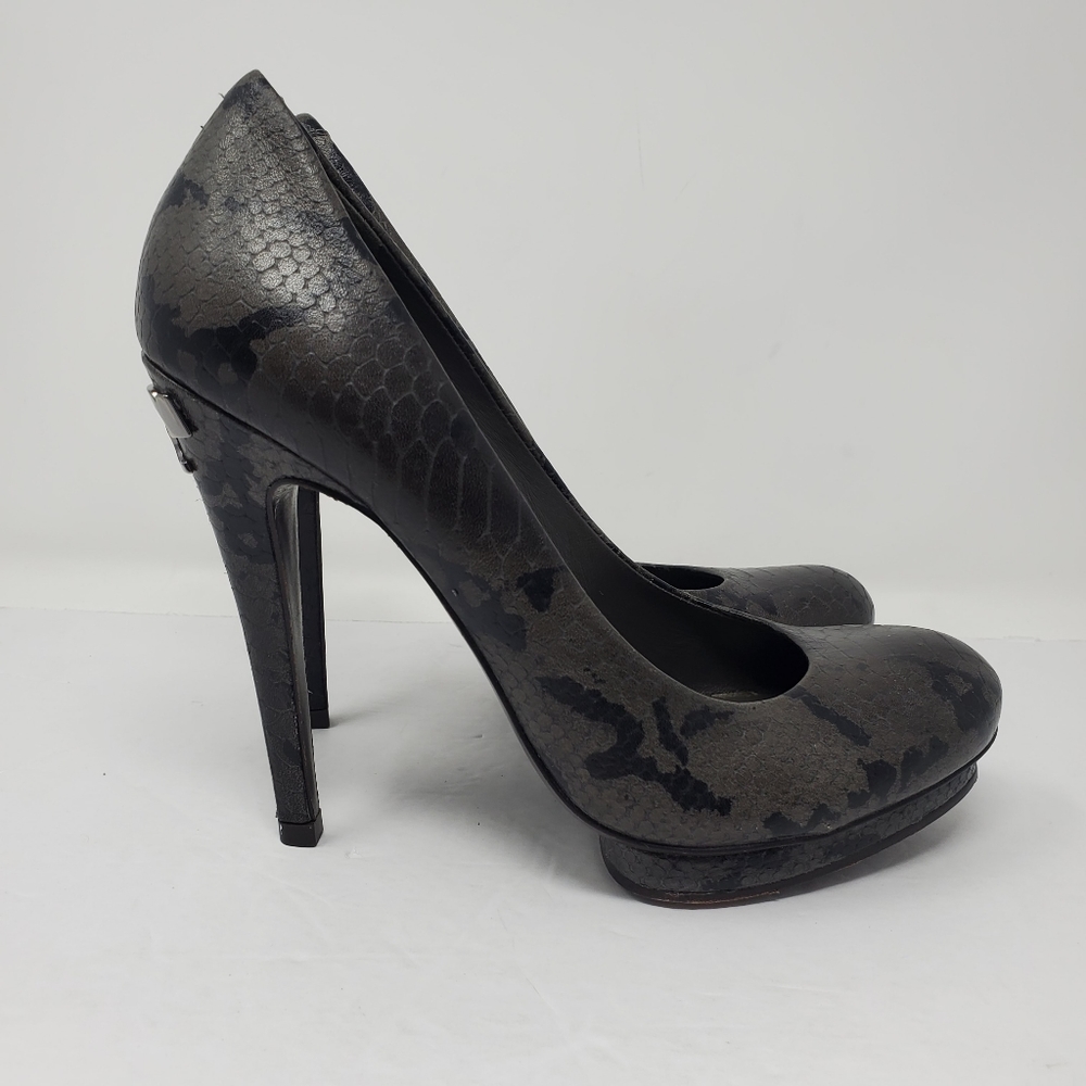 Tory Burch Jude Amazon Python Snake Print Leather… - image 1